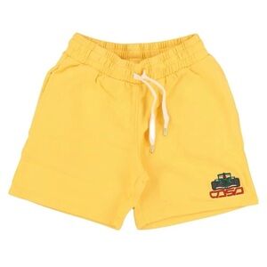 Casablanca Tennis Club, Racing Icon Embroidered Sweatshort, Shorts, Solar Yellow